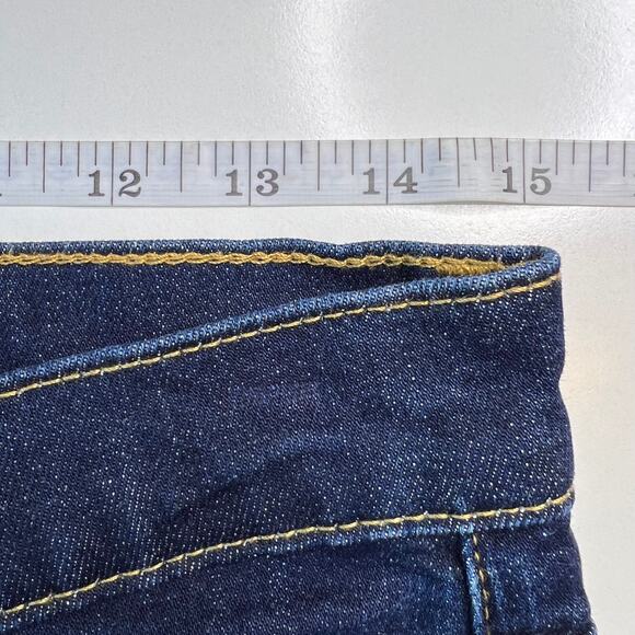 Draper James Women's Dark Wash Denim Mid-Rise Skinny Straight Leg Jeans Size 28 - Picture 6 of 14